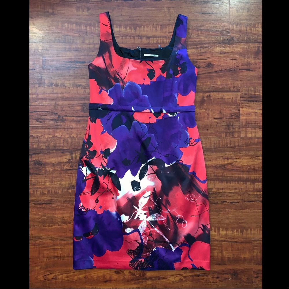 Tahari belted sheath dress